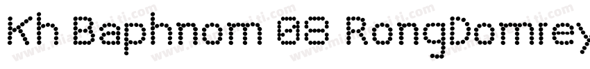 Kh Baphnom 08 RongDomrey字体转换
